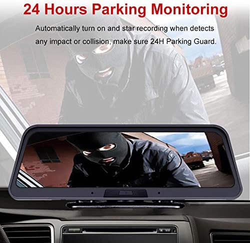Bluavido DVR screen showing 24-hour parking monitoring in action.