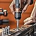 Valentines Day Gifts for Him,Damaged Screw Extractor Set Gift for Men,Stripped Screws Nuts & Bolts Drill Bit Tools for Broken or Stubborn Screws Removal,Stocking Stuffers for Him