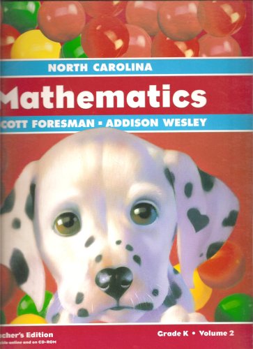 North Carolina: Mathematics, Teacher's Edition: Grade K, Vol 2 (2 ...