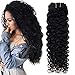 Hetto Clip in Curly Hair Extensions Human Hair 14 Inch #1 Jet Black Clip in Human Hair Extensions 7 Pieces 100 Grams Real Hair Clip in Extensions Natural Wave Hair