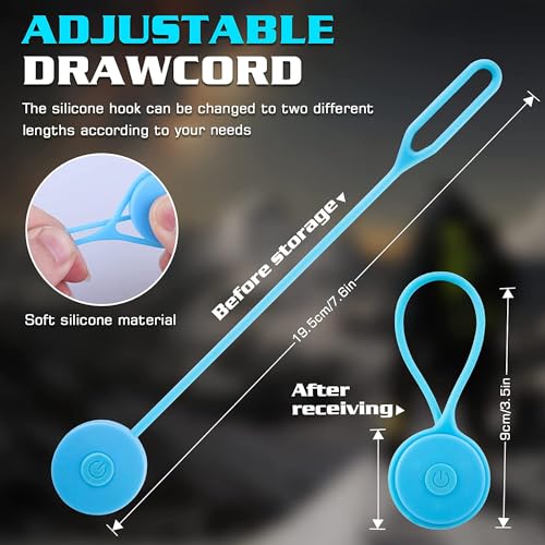 BTDZDD Led Blinklicht, Reflektoren Kinder/Blinklicht Schulranzen/Leuchtanhänger Hund/Schulranzen Licht, für Kinder, Jogger, Haustiere und Radfahrer (Gelb + Himmelblau)