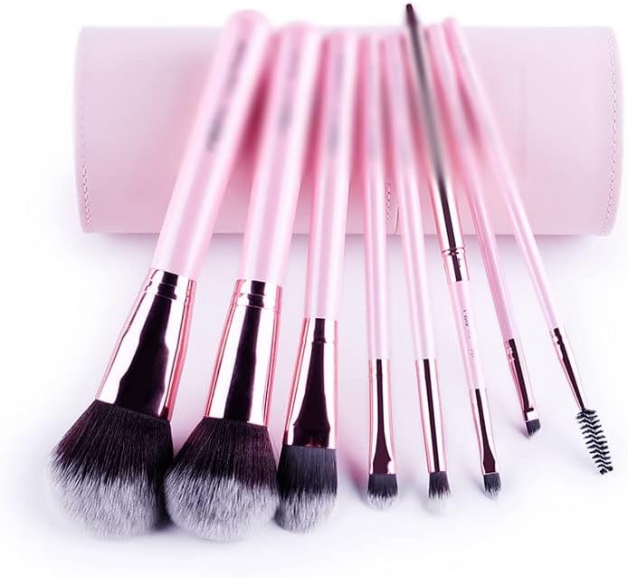DJGACSI 8 ピース コスメチック-cosmetic 毛はらい セット パウダー ブラシ-brushのフル揃い メイク増加 ツール バレル 書割り ブラ
