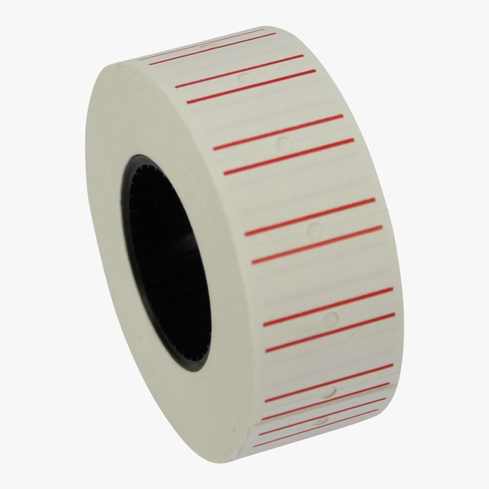 JIO CT1 21 x12 mm Price Gun Label White with Red line Stickers Tags, Compatible with Avery, sato, Puma, Lynx, motex & Many More Price Gun Refill for Retail Shop and Tagging 30-Roll