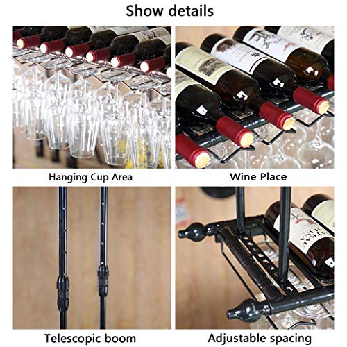 Support de verre à vin suspendu au plafond pour apéritif convivial - 3