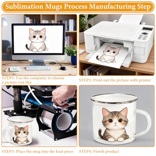 Set 16 Mugs de Sublimación 11 oz Blanco miniatura 4