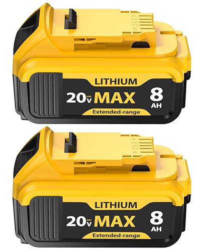 PoWrenxity 20V Max 8000mAh High Capacity Rechargeable Battery -...