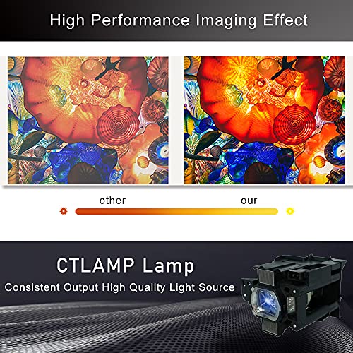 Lámpara para proyector CTLAMP 003-120707-01 Compatible Hitachi miniatura 3