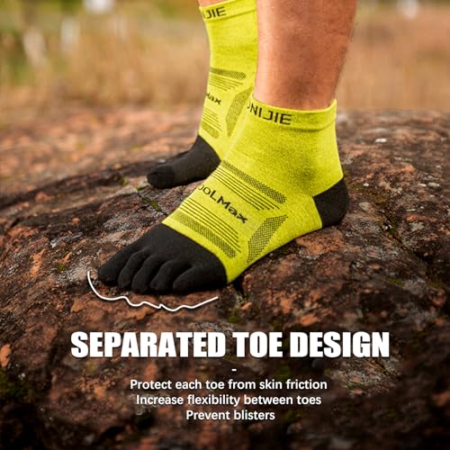 Toe Socks Cool-max Running Socks for Men Women 3 Pairs Athletic Breathable Five Finger Socks4