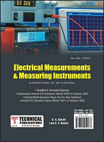 Electrical Measurement & Measuring Instruments for GTU 18 Co...