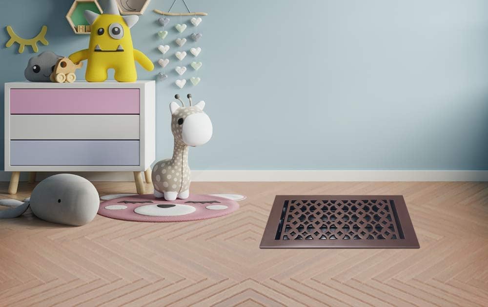 Prima Decorative - Cast Aluminum Floor Register 6″ x 14″ VR-100