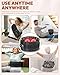 OVIMAZ Red Light Therapy Belt for Body, Cordless Infrared Light Therapy Belt with Heating Vibration Massage, Portable Lower Back Massager for Back Shoulder Waist Pain Relief (Black)