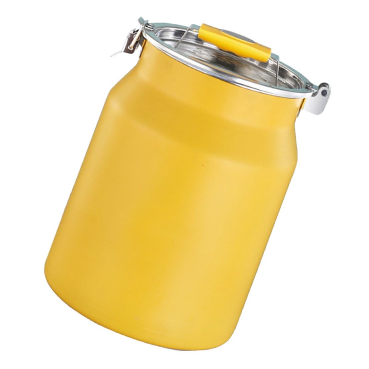 Seau de stockage de céréales inox : boîte hermétique design et élégante pour cuisine moderne