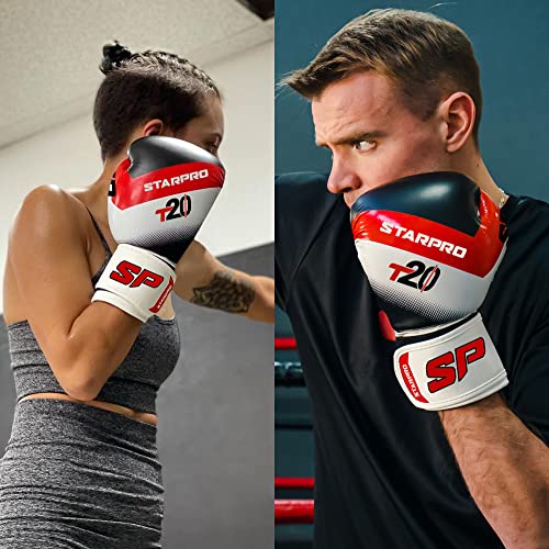Starpro | T20 Boxing Gloves For Men | Strong Punches & Fast Kos | Many Colors | Kickboxing Gloves, Boxing Training Gloves, 16 Oz Boxing Gloves, Boxing Gloves 16 Oz, 10 Oz Boxing Gloves & More Sizes #TOP5