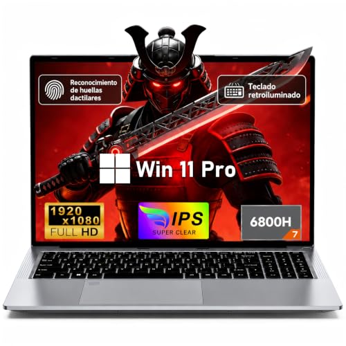 MITUNTUN Portátil Gaming 15,6" R7 6800H, 32 GB RAM, 1 TB SSD