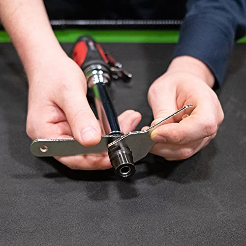 Oemtools 24408 1/4 Inch Extended Air Die Grinder, Straight Die Grinder For Surface Prep, Extended Grinder With 5 Inch Reach For Tight Spaces, Surface Tool #TOP5