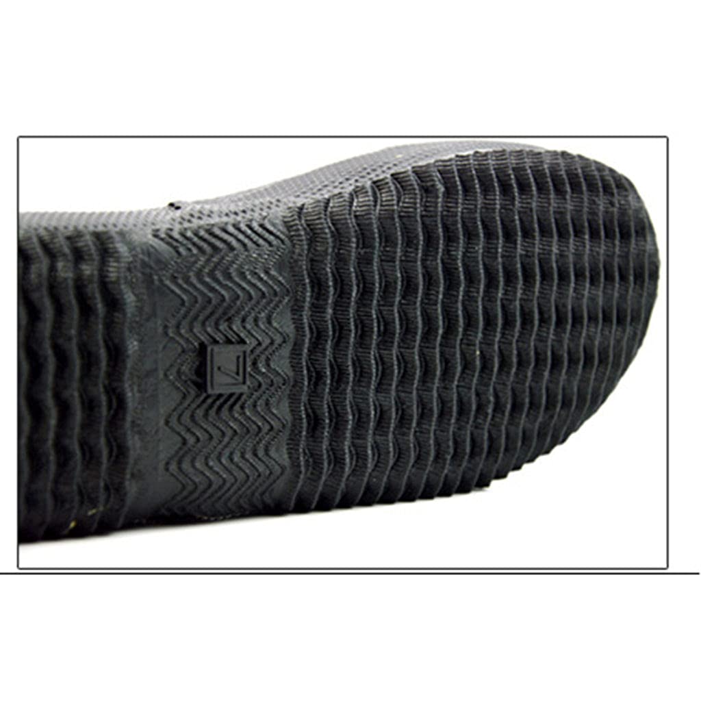 Amagogo Hohe Schnitt 5mm Neopren Wasser Sport Schnorcheln Tauchen Watender Boots Booties Schwarz, XS 3XL