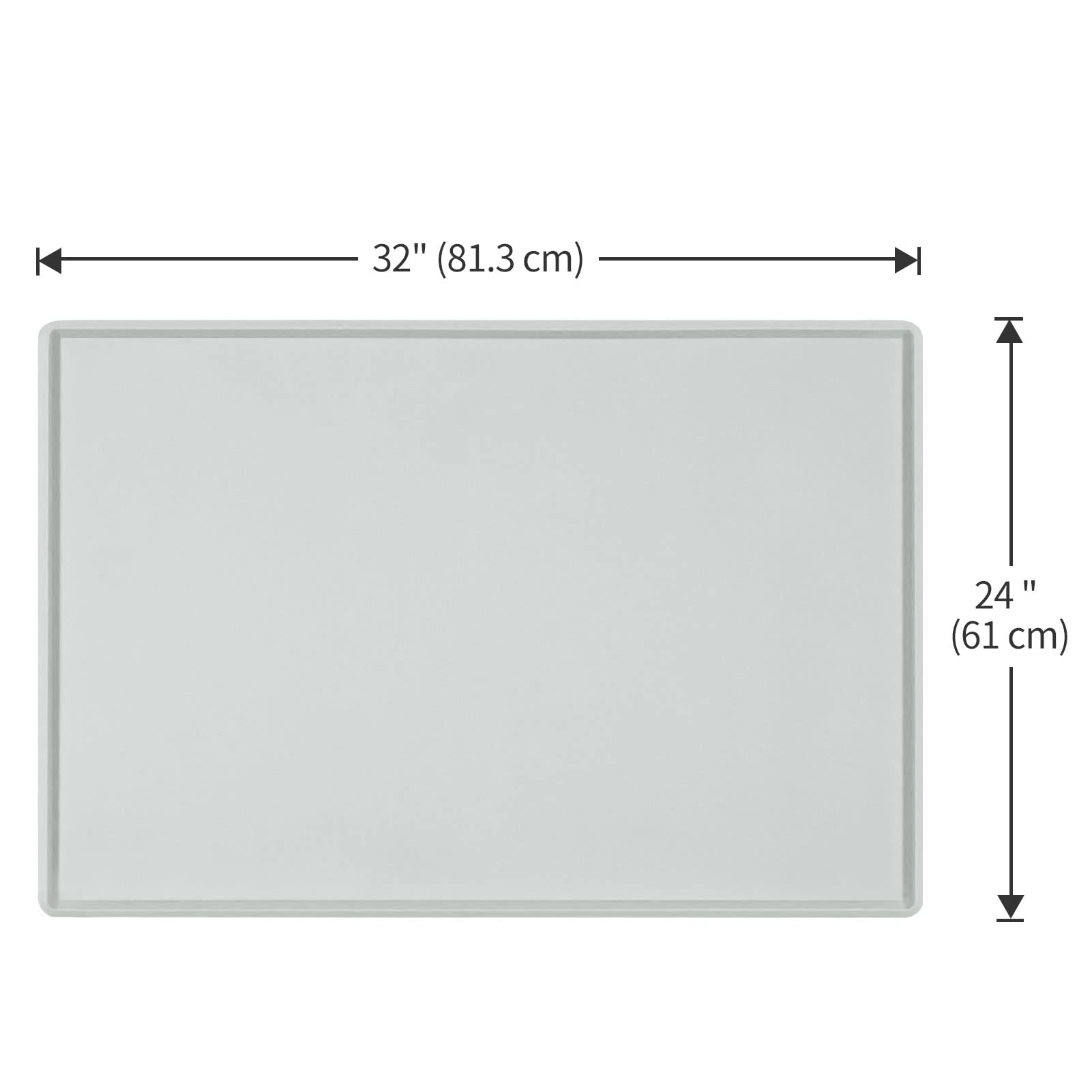 Hundefuttermatte, wasserdichtes Silikon-Futtertablett für Hunde und Katzen, rutschfeste Futternapf-Matten, Größe: 47x29.2 cm, 1.5 cm, 61x40.6 cm, 81.3x61 cm, 2.5 cm erhöhter Rand
