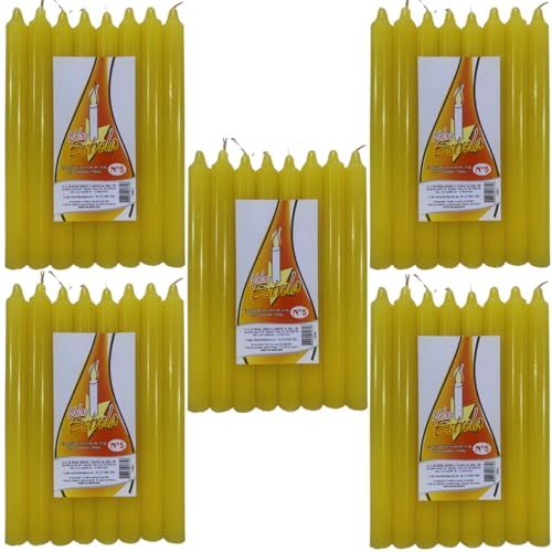 40 Velas De16 Cm, Cores Variadas, Palito, Maciça, Kit Econômico, Produzidas Com Parafina 100% Pura,