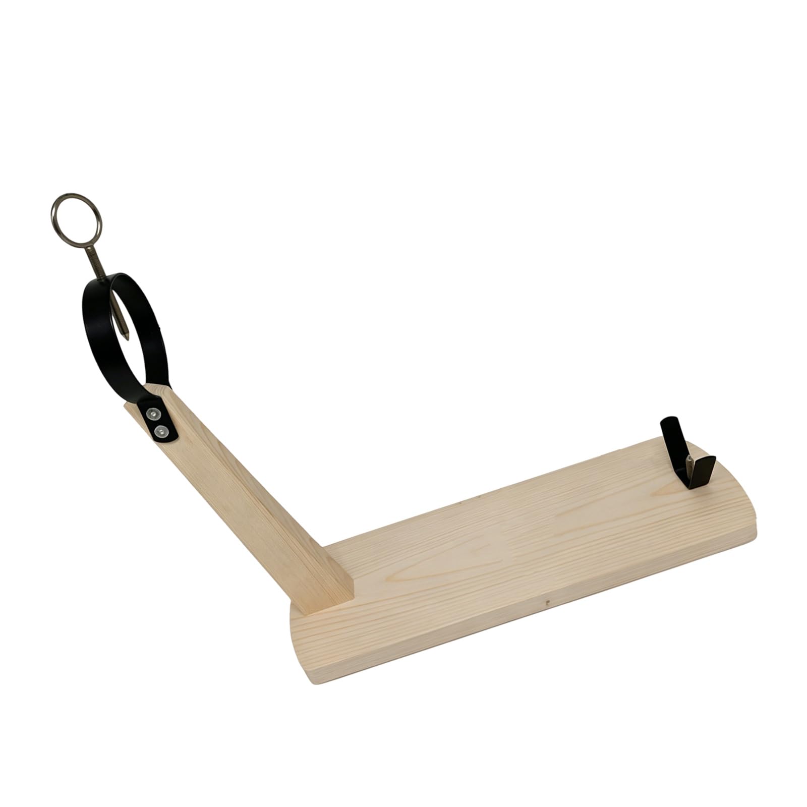 Kaeltsyn Wooden Meat Holder Designed with Twisted for Secure Food Cutting and Serving Holiday Pork Holder