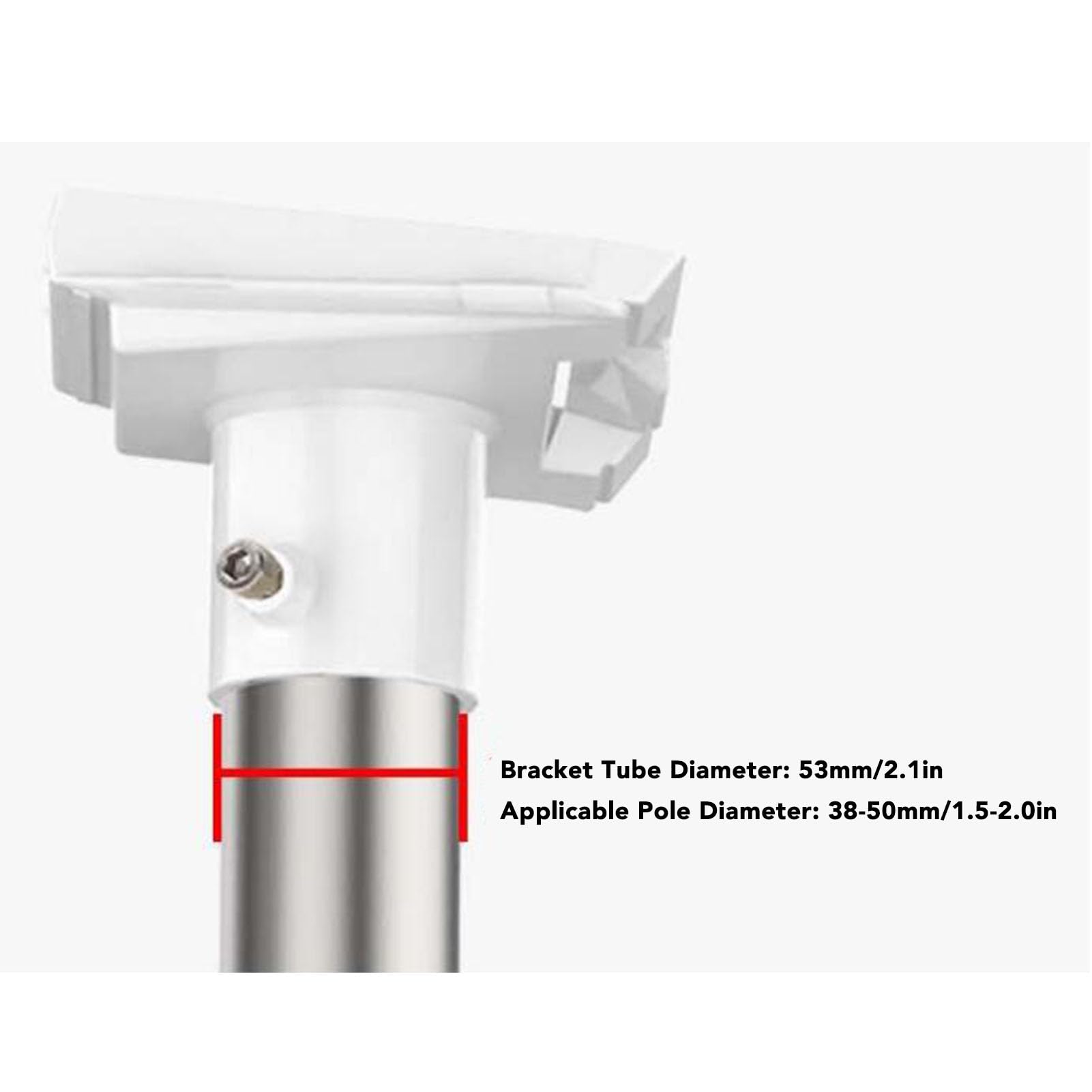 Support de Tuyau Internet par Satellite pour Antenne Parabolique Standard Gen 3 V3, Support de Montage Mural Long Réglable à 88 ° pour Plaque de Montage V3, Kit de Montage sur