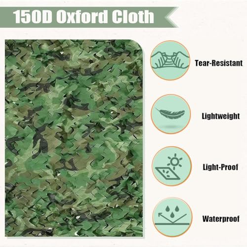 Filet de camouflage extérieur pour ombrager le camping en forêt - 6