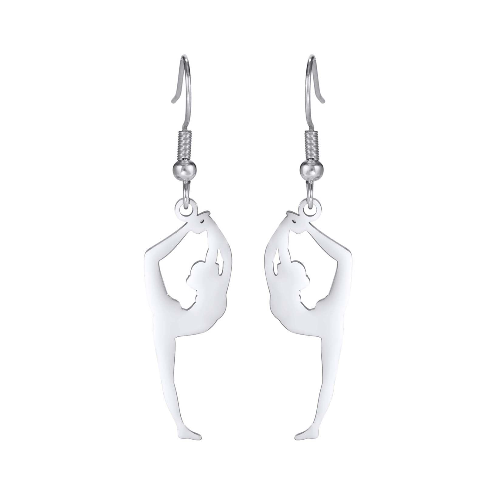 Inspirierende Gymnastik Ohrringe Mädchen Ballett/Ballerina/Turner Ohrstecker Turner Team USA Turnerschmuck Geschenke für Mädchen Trainer Tochter Sport Liebe