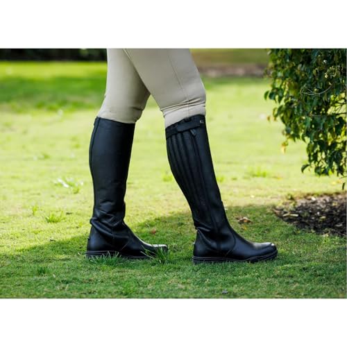 Image of Ovation Women's Moorland II Highrider Tall Riding Boot - Full-Grain Leather Waterproof Breathable Side-Zip Equestrian Boots