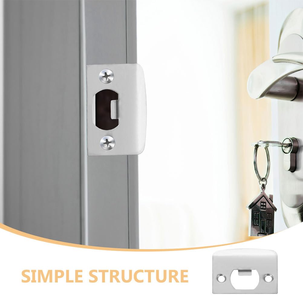 Homoyoyo Door Strike Plate Strike Plate Strike Plates with Internal Doors Door Latch Plate Door Latch Plate Door Strike Plate for Mortice Door Latch Adjustable Two Piece Door Strike - Image 4