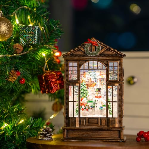 Qualdout YJJS8803-3 Christmas Snow Globe Swirling Glittering Snowman Choir Manger Scene thumb #4