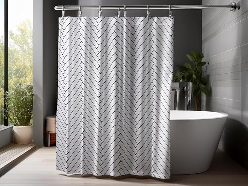 GRANA HOME Hochwertiger Duschvorhang mit Seidenoptik – Wasserdicht,...