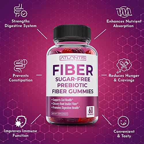 Atlantis Nutrition FIBER Gummies For Adults - Fiber Supplement Formulated thumb #5