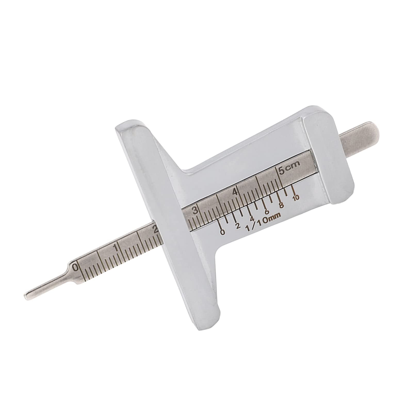 Calibro di Profondità 0-50 mm in Acciaio Inossidabile con Scala Nitida Impugnatura Ergonomica e Alta Precisione per Meccanica Fai da Te e Lavorazioni Metalliche