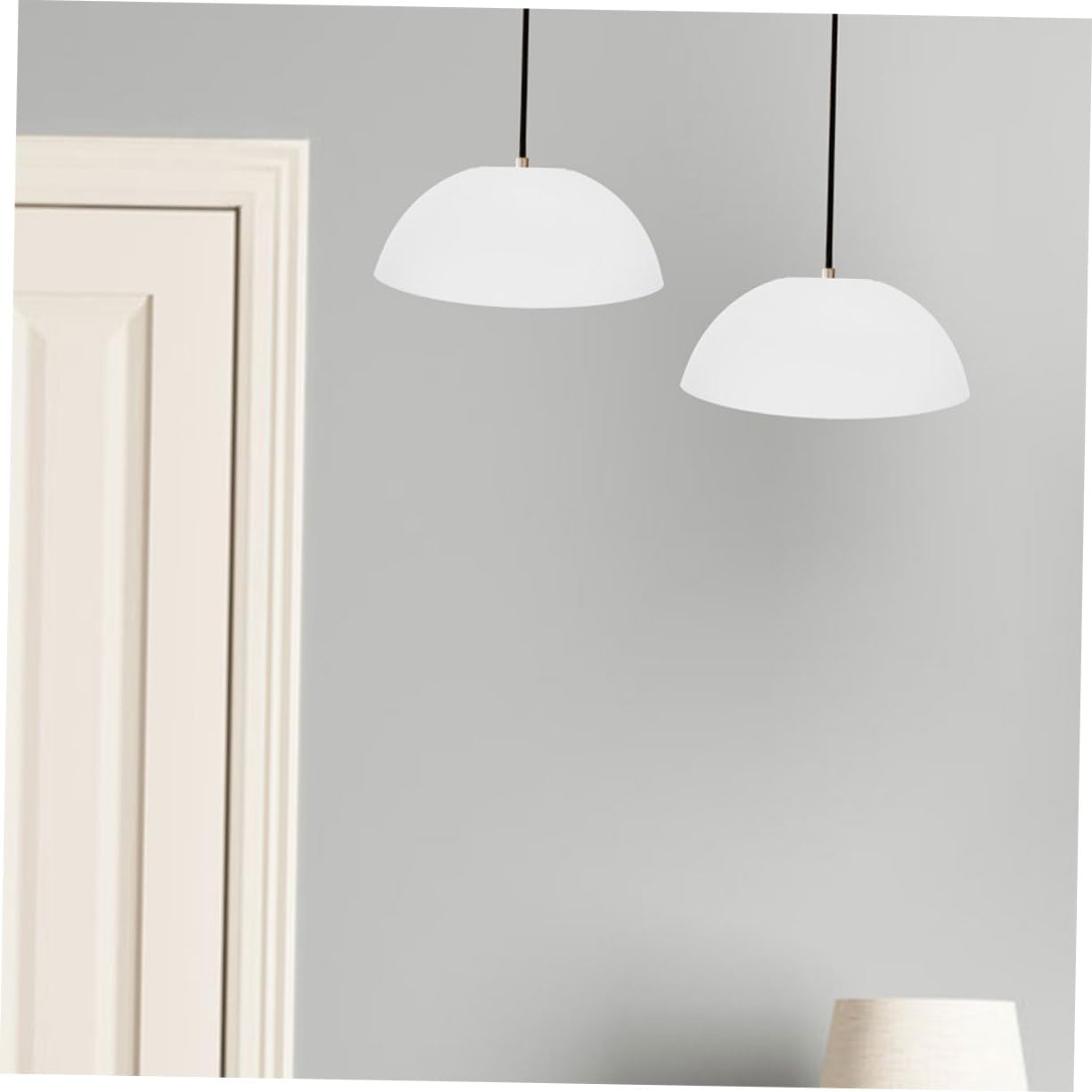 4pcs Plastic Lamp Shade for Pendant Lights Modern Simple Design Easy to Install Replacement for Bedroom Living Room Kitchen and More Versatile Home Decor Accessory