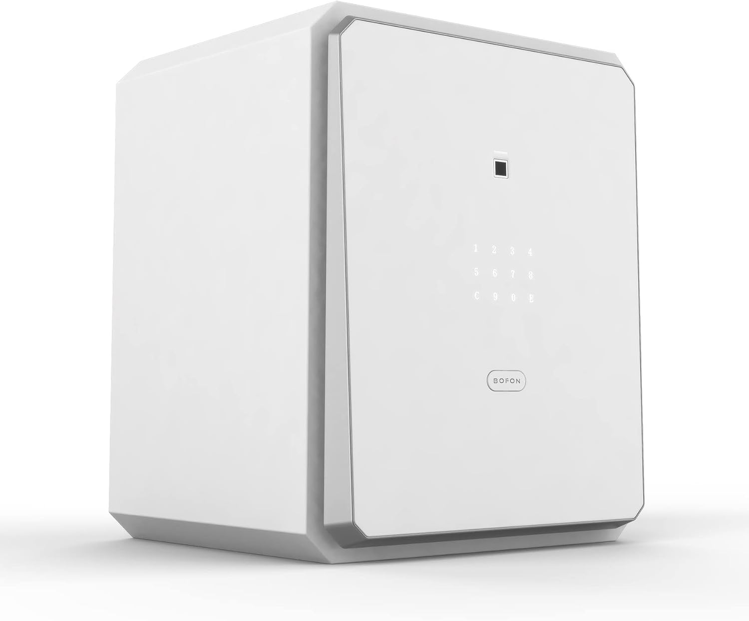 Family Fingerprint Password Safe Box with Key,Cabinets for Home Offcie,Security Box,Document safe,Lock box,Case Box, 2.1Cubic feet White