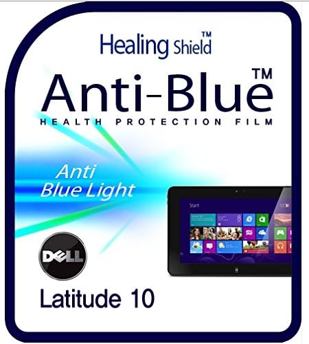 Healingshield Screen Protector Eye Protection Anti UV Blue Ray Film Compatible for Dell Tablet Latitude 10 [Front 1pc]