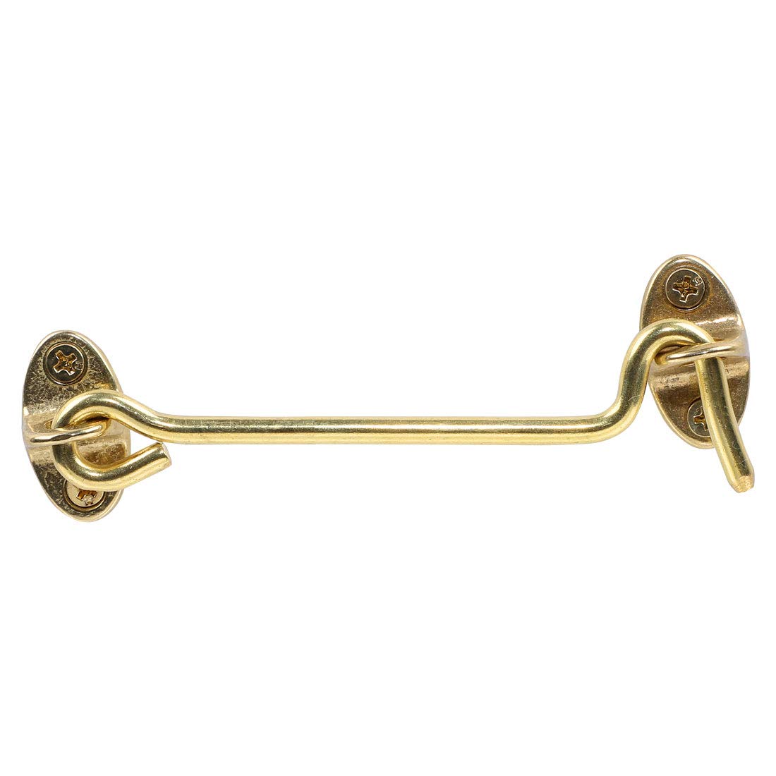 uxcell 6 Inch Cabin Hook, Metal Privacy Hooks Door with Screws Lock for Gate Shutters Window Slide Barn Shed-image-17