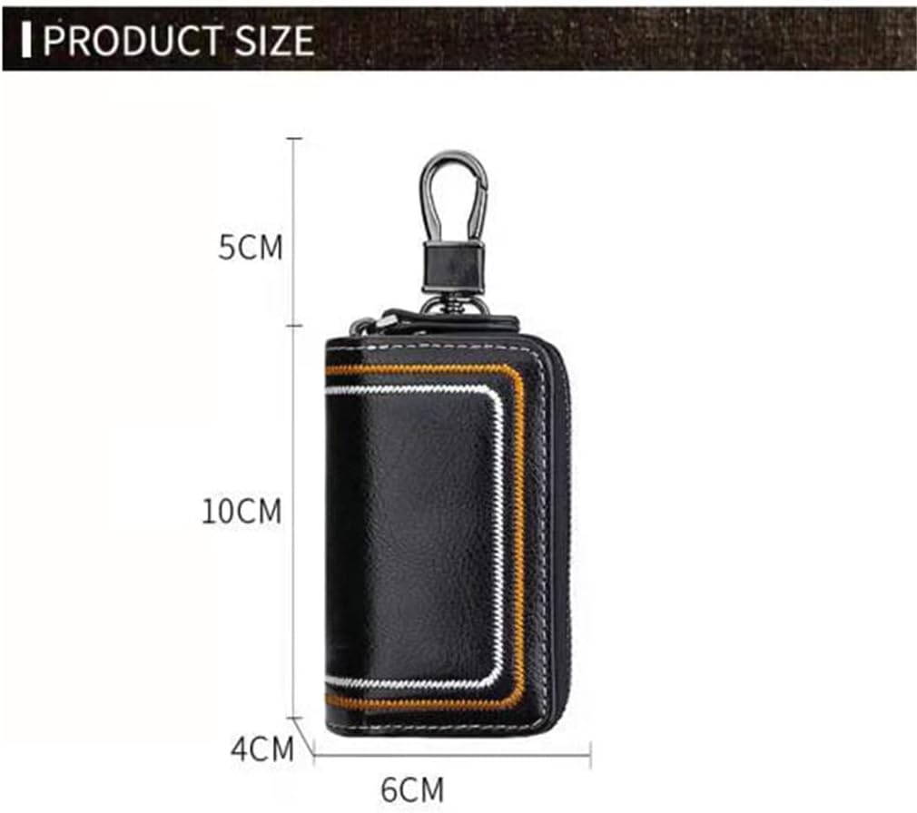 Multifunctional Leather Car Key Case Stylish and Practical Key Holder for Men and Women