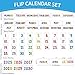 Flip Calendar for Classroom Colorful Flip Calendar Set Colorful Classroom Decoration for Whiteboard Classroom Teacher School Supplies