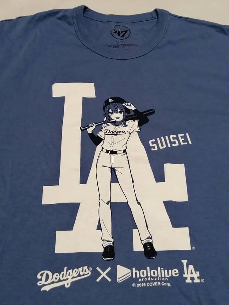 ドジャース × ホロライブ　限定コラボTシャツ　INA'NIS Sサイズ 🔥Dodgers x Hololive Ninomae Ina'nis T-Shirt (L) – Exclusive