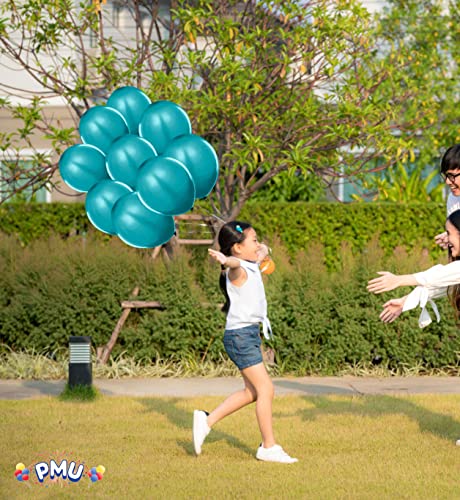 Pmu Balloons 11 Inch Partytex Metallic Teal Latex Pkg/72 #TOP3