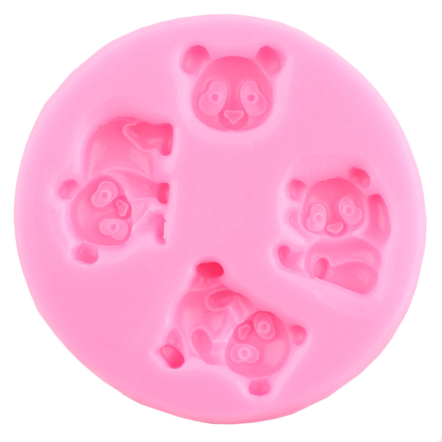 YIHUOMOLDS Panda Bear Silicone Mold Panda Fondant Molds for Cake Decorating Cupcake Topper Chocolate Candy Gum Paste Polymer Clay - Image 6