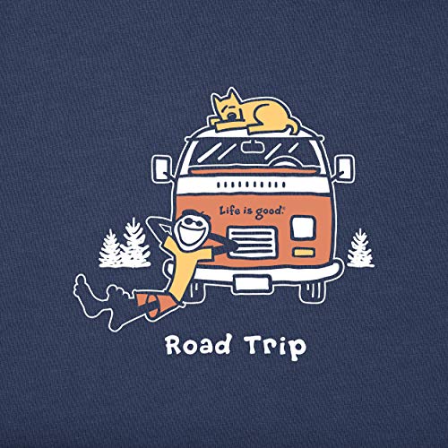 Life is Good Men's Vintage Crusher Graphic T-Shirt, Road Trip3