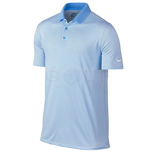 Nike Golf Victory Mini Stripe Polo (University Blue/White, Medium)