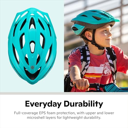Image of Schwinn Thrasher Helmet for Kids, Size 55-58 cm for Kids 8-14, Lightweight Microshell, Adjustable Dial & Straps, Interior Padding, Air Vents, Visor, Helmet for Boys and Girls