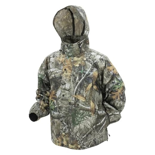 FROGG TOGGS Men's Standard Classic Pro Action Waterproof Breathable Rain Jacket, Realtree Edge, Small