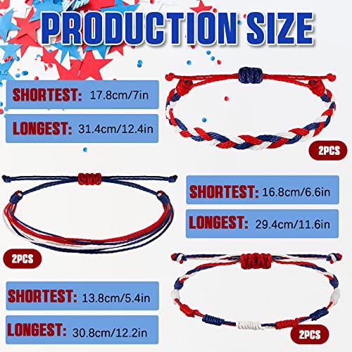 WILLBOND 6 Pieces Red String Bracelets Red Cord Bracelet Adjustable Knot String Bracelet Amulet for Protection, Evil Eye and Good Luck2