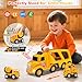 Nicmore Construction Truck Toddler Toys Car: Toys for 1 2 3 4 Year Old Boy 5 in 1 Carrier Toys for Kids Age 1-3 2-4| 18 Months 2 Year Old Boy Christmas Birthday Gifts