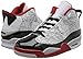 Nike Men's Air Jordan Dub-Zero Shoe, White Black Varsity Red Neutral Grey, 12