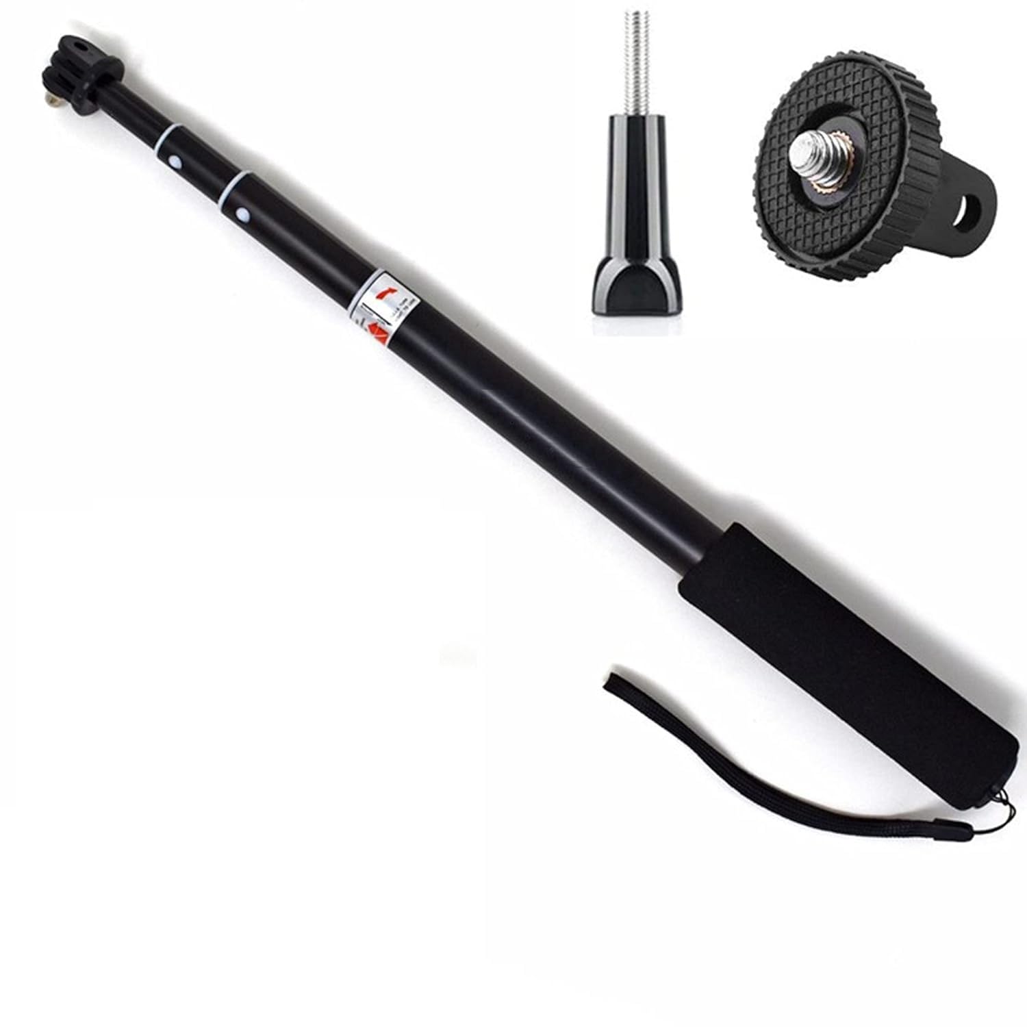 SOOPII Extendable Adjustable Monopod for Action Camera, Rotate to Stretch Selfie Stick, Easy to Operate, Waterproof Action Camera Mount - Sturdy and Durable Design (GP-20)