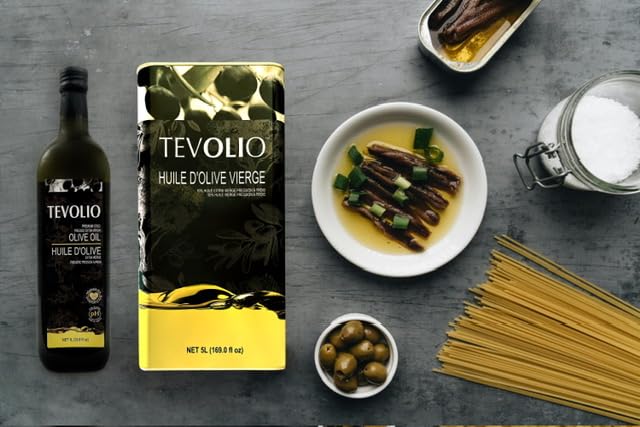 Miniatura 4 de TEVOLIO Aceite de oliva virgen 5 litros 100% puro y prensado en frío, rico en antioxidantes y grasas saludables, versátil y de primera calidad,